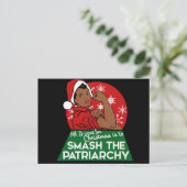 フェミニズムのクリスマス シーズンポストカード (スタンド正面)