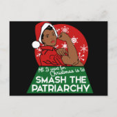 フェミニズムのクリスマス シーズンポストカード (正面)