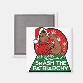 フェミニズムのクリスマス マグネット (正面/裏面)