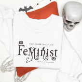 フェミニズムのゴシック様式ハロウィーンガールパワーセルフラブ Tシャツ