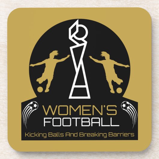 フェミニズムのサッカーサッカー コースター (正面)