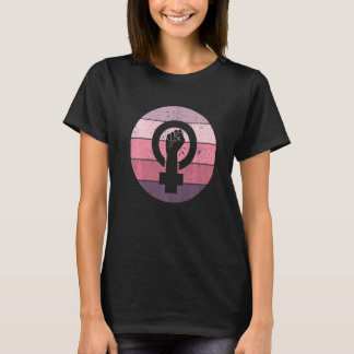 フェミニズムのシンボル女性の平等フェミニズムの女性 Tシャツ