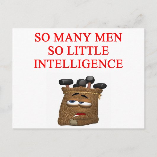 フェミニズムのジョーク ポストカード (正面)