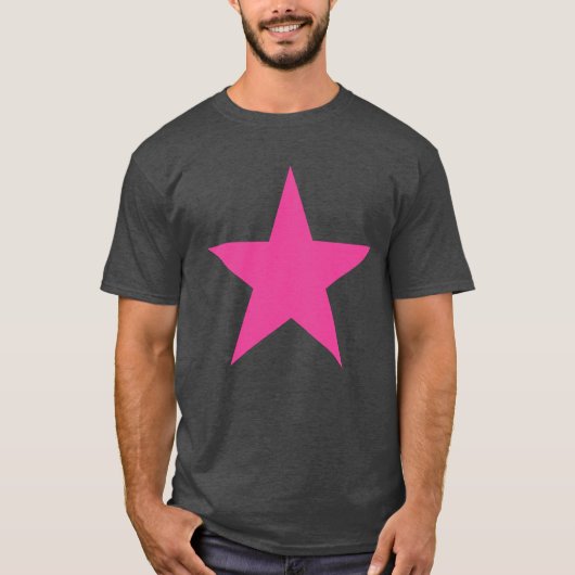 フェミニズムのピンクの星 Tシャツ (正面)