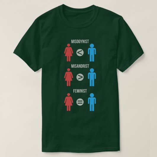 フェミニズムのフェミニスト1144 Tシャツ (デザイン正面)