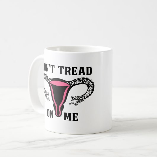 フェミニズムのプロの選択に踏み込まない コーヒーマグカップ (正面左)