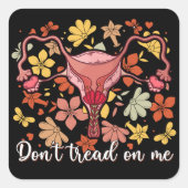 フェミニズムのプロの選択に踏み込まない スクエアシール (正面)