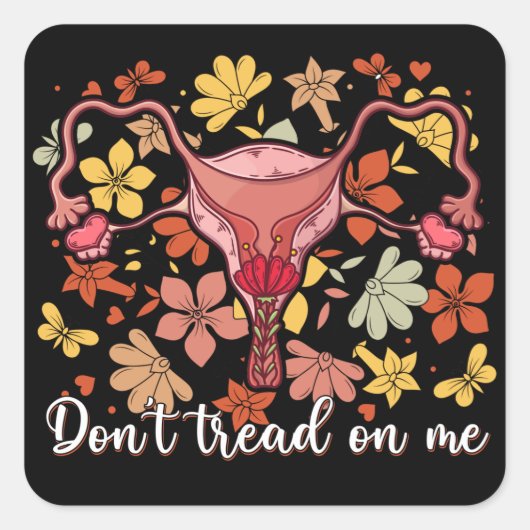 フェミニズムのプロの選択に踏み込まない スクエアシール (正面)