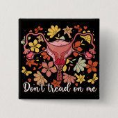 フェミニズムのプロの選択に踏み込まない 缶バッジ (正面)