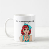 フェミニズムのユーモアはコーヒーの前に残らない コーヒーマグカップ (左)