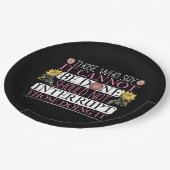 フェミニズムのリーダー権限を持つ女性引用文 ペーパープレート (アングル)