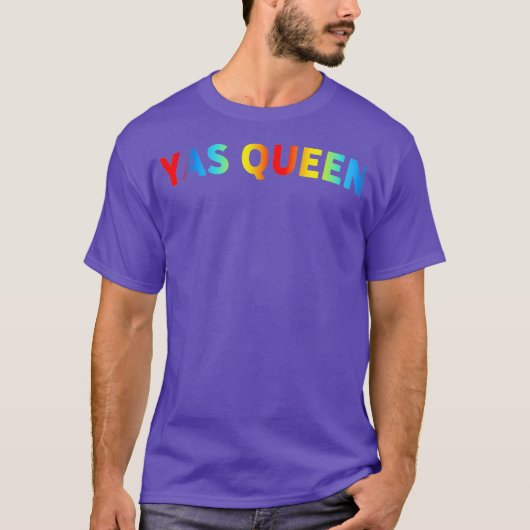 フェミニズムの女の子パワーYAS QUEEN Yas Kween LGBTQ Tシャツ (正面)
