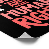 フェミニズムの女性の権利は人権 ポスター (角)