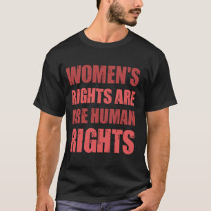 フェミニズムの女性の権利は人権 Tシャツ
