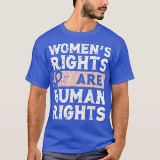 フェミニズムの女性の権利は人権 Tシャツ