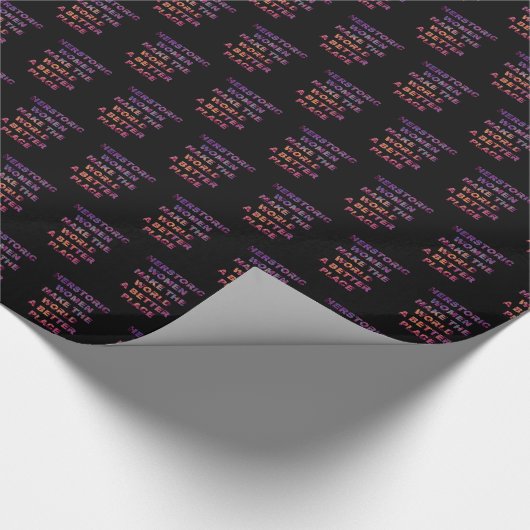 フェミニズムの女流物語の女性が世界を良くする ラッピングペーパー (角)