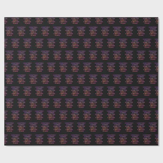 フェミニズムの女流物語の女性が世界を良くする ラッピングペーパー (フラット)