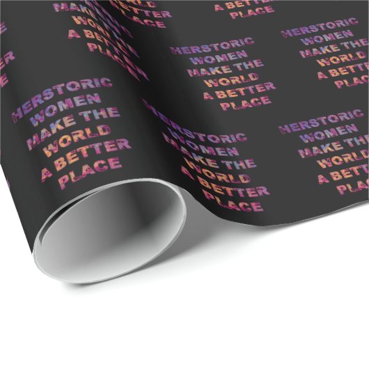 フェミニズムの女流物語の女性が世界を良くする ラッピングペーパー (ロールコーナー)