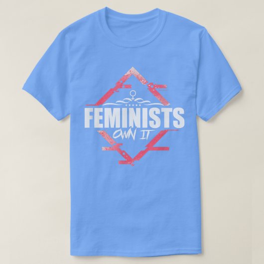 フェミニズムの素敵な名言 イラスト4533 Tシャツ (デザイン正面)