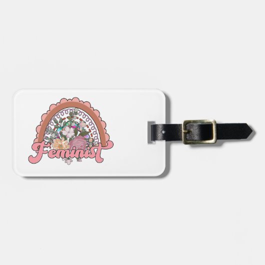 フェミニズムの荷物タグ ラゲッジタグ (正面横)