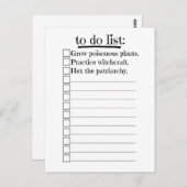 フェミニズムの魔女がリストを作る ポストカード (正面/裏面)