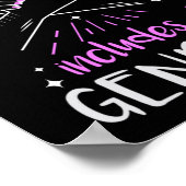 フェミニズムはすべてのジェンダー平等を含む ポスター (角)