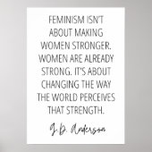 フェミニズムは女性を強くすることではない ポスター (正面)