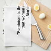 フェミニズムは根本的な概念です キッチンタオル (四つ折り)
