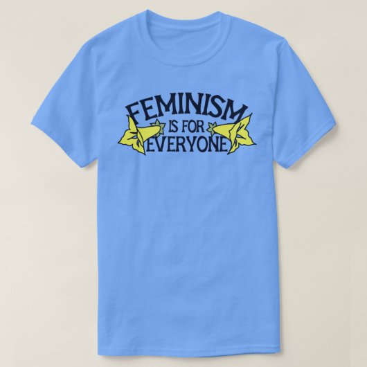 フェミニズムは皆のためだ Tシャツ (デザイン正面)