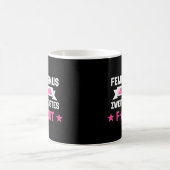 フェミニズムは私のお気に入りの第二の言葉だ コーヒーマグカップ (中央)