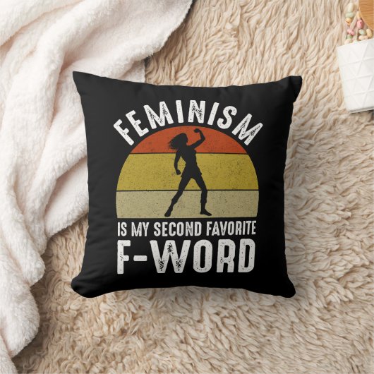 フェミニズムは私のお気に入りの第二のFワードである クッション (ブランケット)