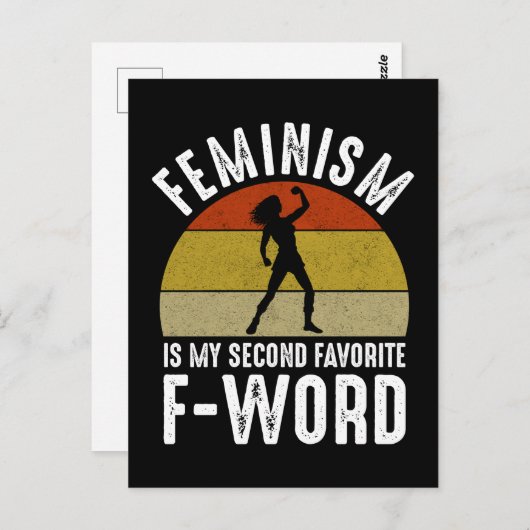 フェミニズムは私のお気に入りの第二のFワードである ポストカード (正面/裏面)