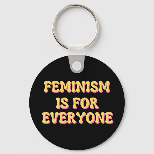 フェミニズムは誰にとっても キーホルダー (正面)