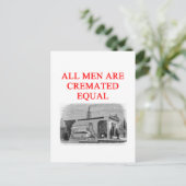 フェミニズム女性のジョーク ポストカード (スタンド正面)