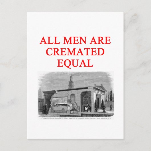 フェミニズム女性のジョーク ポストカード (正面)