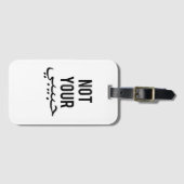 フェミニズム女性の抗議TシャツではなくハビビGi ラゲッジタグ (正面横)