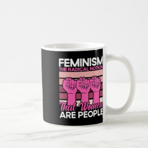 フェミニズム女性は人であるという根本的な考え コーヒーマグカップ