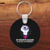 フェミニズム女性エンパワーメントPro-choice Pro Abortio キーホルダー (正面)