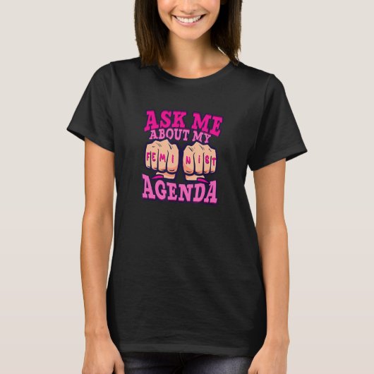 フェミニズム女性エンパワーメントPro-choice Pro Abortio Tシャツ (正面)