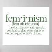 フェミニズム定義 ポスター (正面)