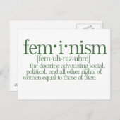 フェミニズム定義 ポストカード (正面/裏面)