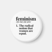 フェミニズム定義 マグネット (正面)