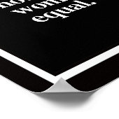 フェミニズム定義 – 次のような根本的な概念 ポスター (角)