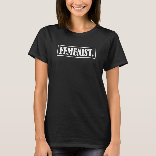 フェミニズム平等女性権権権強化とフェミニズム Tシャツ (正面)