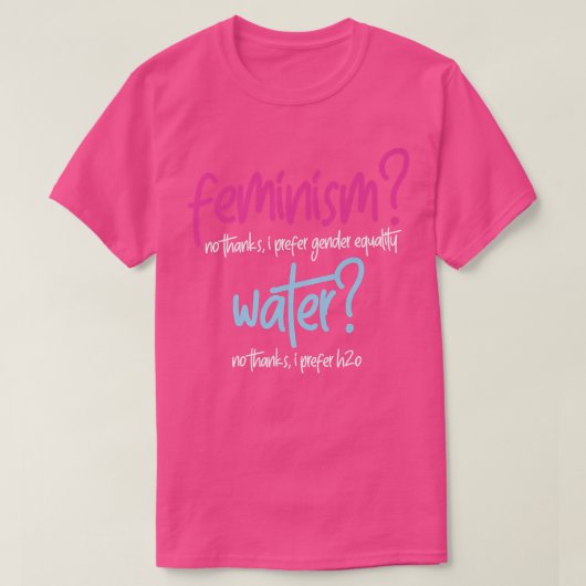 フェミニズム男女共同参画女性解放運動 Tシャツ (デザイン正面)