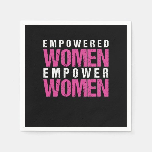 フェミニズム男女平等ガール女性パワーギフト スタンダードカクテルナプキン (正面)