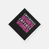 フェミニズム男女平等ガール女性パワーギフト スタンダードカクテルナプキン (角)