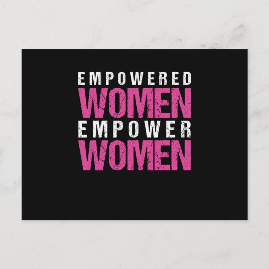 フェミニズム男女平等ガール女性パワーギフト ポストカード (正面)