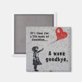 フェミニズム磁石の第5波 マグネット (正面/裏面)