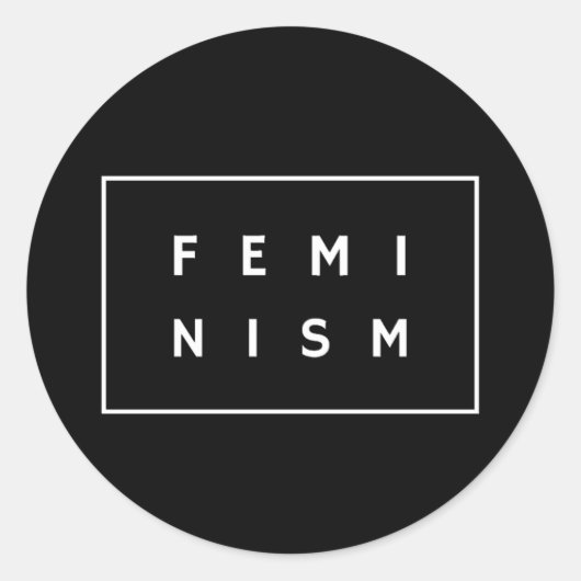 フェミニズム、フェミニスト、女性の女性の女性ギフト ラウンドシール (正面)
